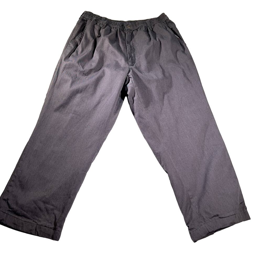 Haband's Ice House Flannel Lined Pants Slacks Men's 42W Short 27L Cold Weather